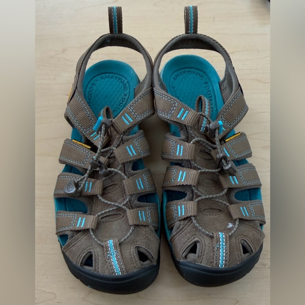 Keen Teal and Brown Outdoor Sandals